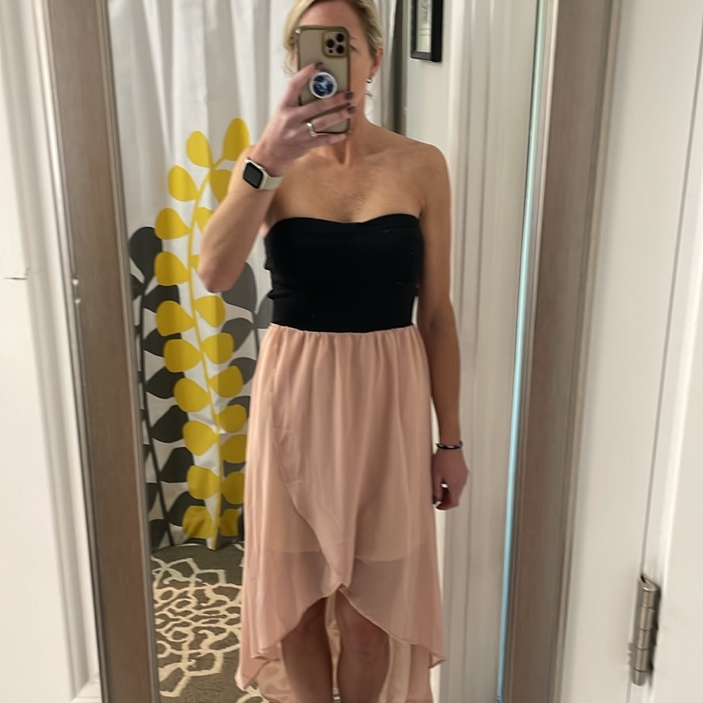 Strapless high-low dress - Picture 2 of 5
